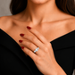 1.65 Ct Lab Grown Diamond 925 Sterling Silver Statement Ring