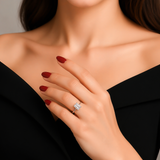 1.58 Ct Lab Grown Diamond 925 Silver Solitaire Ring