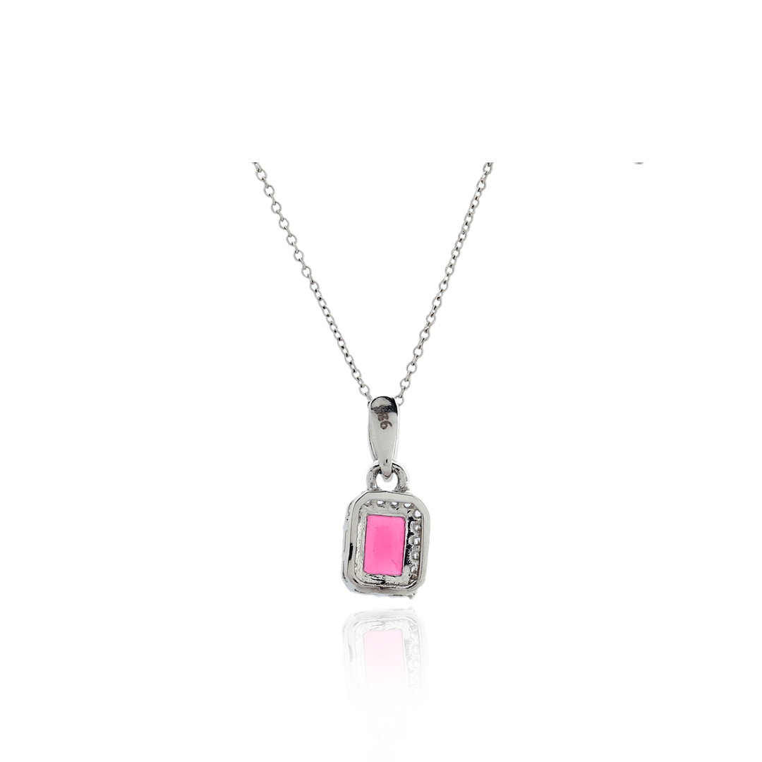 SILphony Ruby Jewellery Set – Timeless Silver Pendant