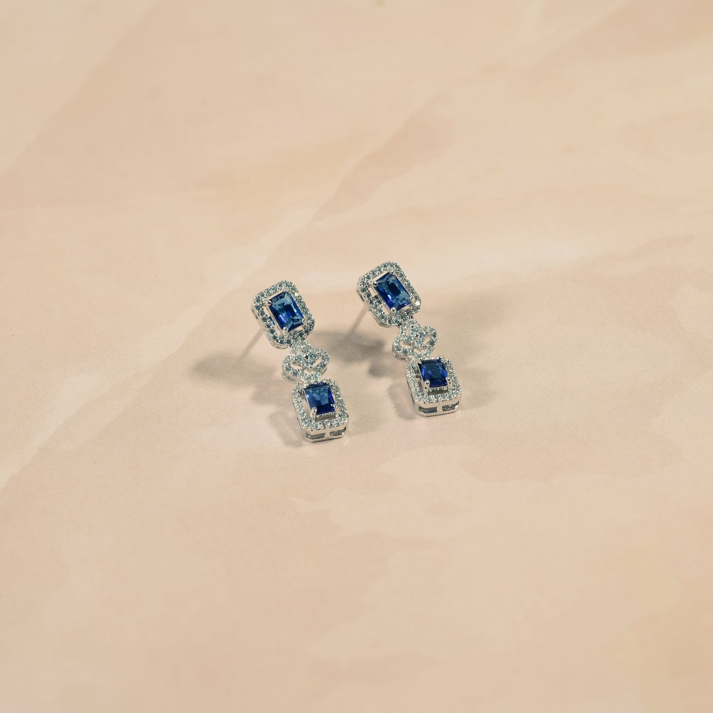 Blue Stone Necklace Set