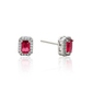 Crimson Ruby - 92.5 Silver Pendant Set