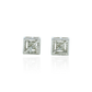 Silver Geometric Earrings – Diamond-Look Square Studs for Everyday Chic