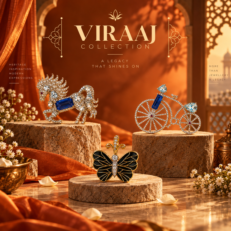 Viraaj collection by Silphony: grand statement 925 sterling silver jewellery