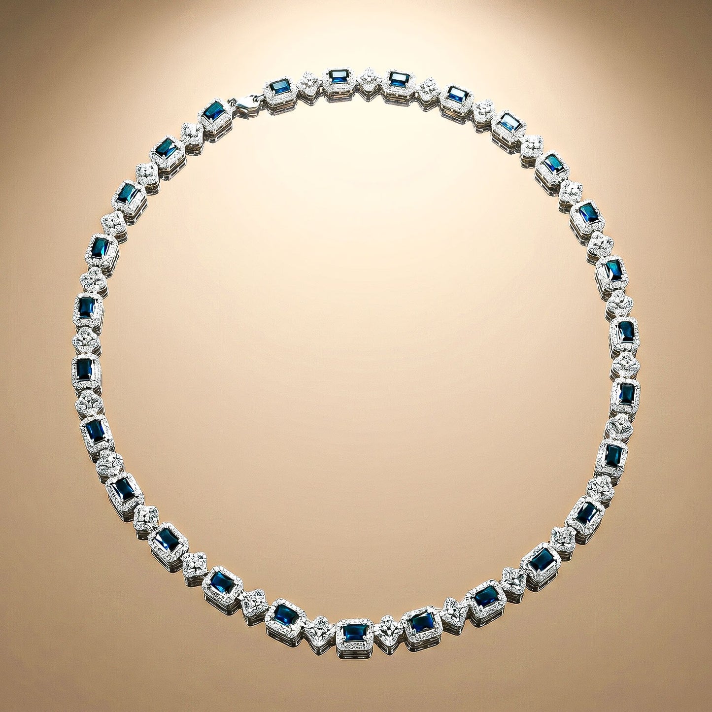 Blue Stone Necklace Set