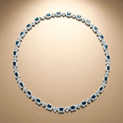 Blue Stone Necklace Set
