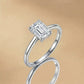 1.86 Ct Lab Grown Diamond 925 Sterling Silver Engagement Ring