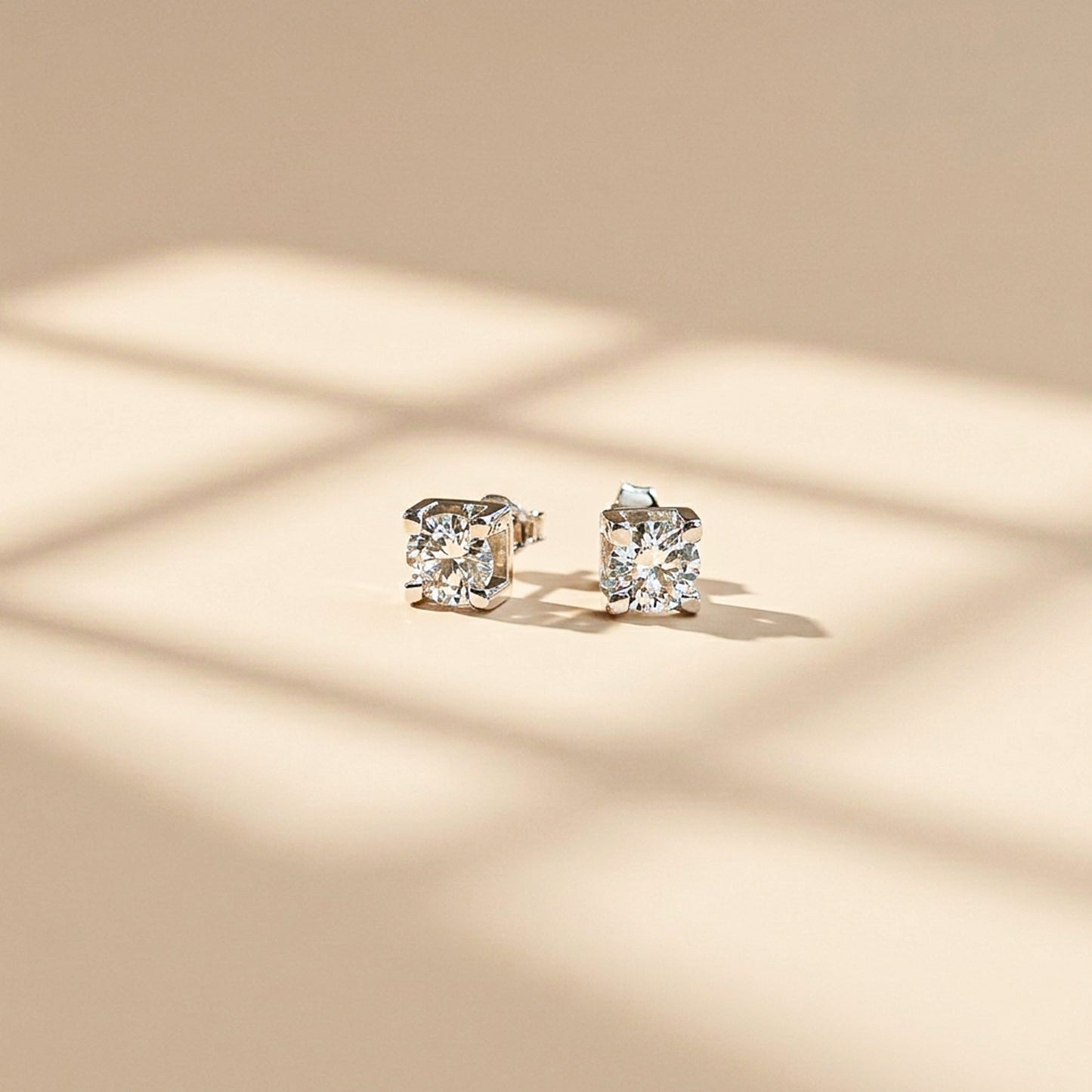 2.10 Ct Lab Grown Diamond Stud 925 Sterling Silver Solitaire Earrings for Women