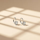 2.04 Ct Lab Grown Diamond Stud 925 Sterling Silver Earrings