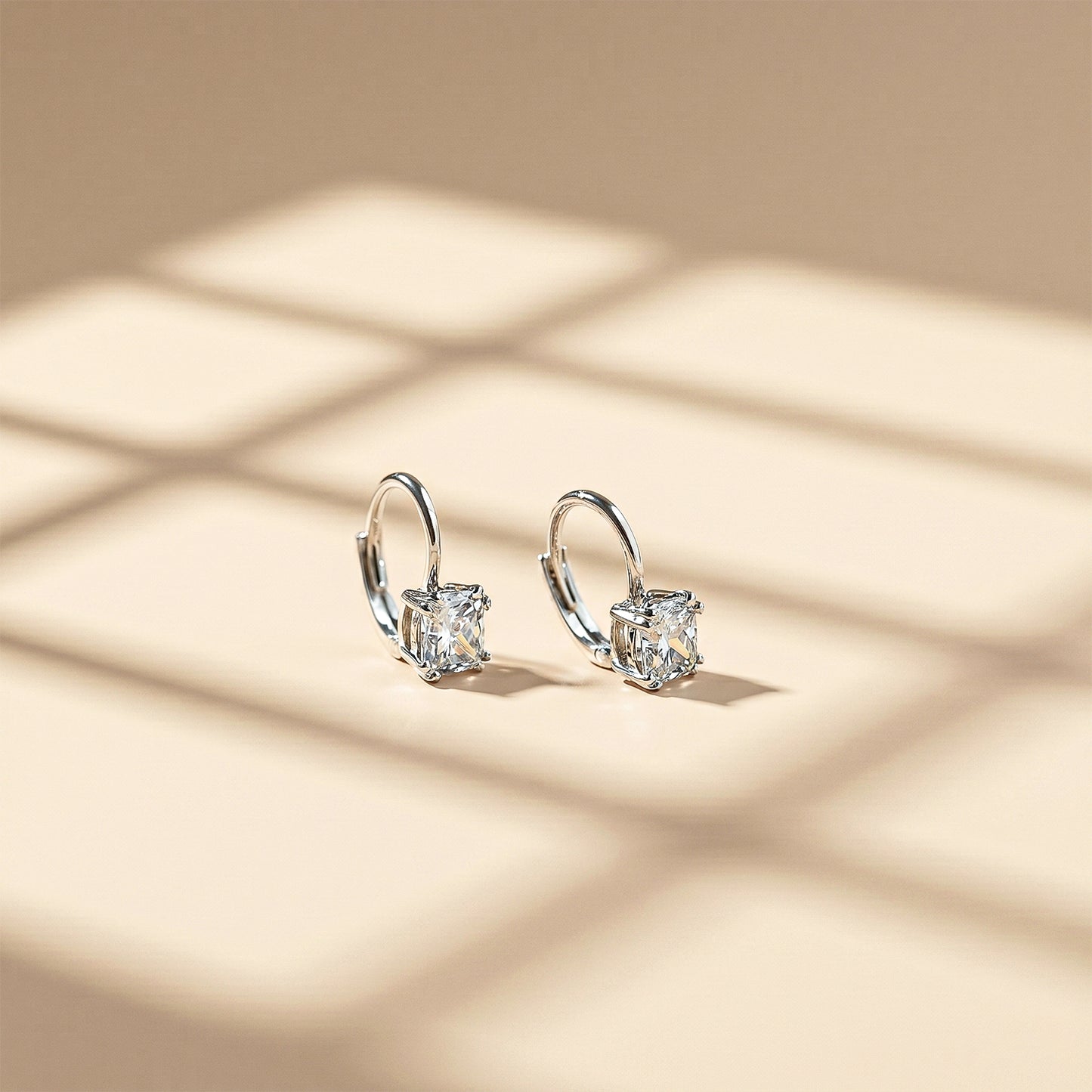 2.04 Ct Lab Grown Diamond Stud 925 Sterling Silver Earrings