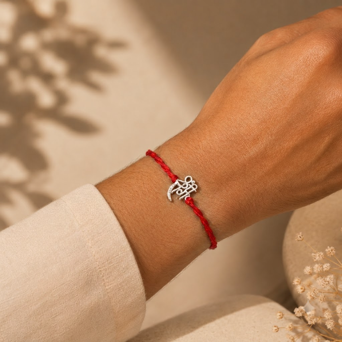 Handmade Shree Ram 925 Silver Hallmarked Rakhi