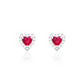 Amora Heart Earrings Silver