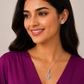 Lustre Shine Silver Pendant Set