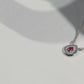 One-of One 92.5 Silver Teardrop Red Simulant Ruby Pendant Necklace
