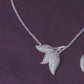 92.5 Sterling Silver Petal Cascade Necklace Set