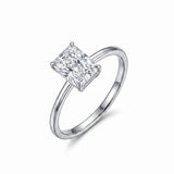 1.58 Ct Lab Grown Diamond 925 Silver Solitaire Ring