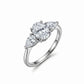 1.65 Ct Lab Grown Diamond 925 Sterling Silver Statement Ring