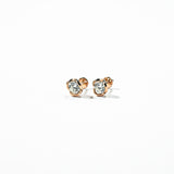2.02 Ct Round Solitaire 925 Silver Lab Grown Diamond Earrings