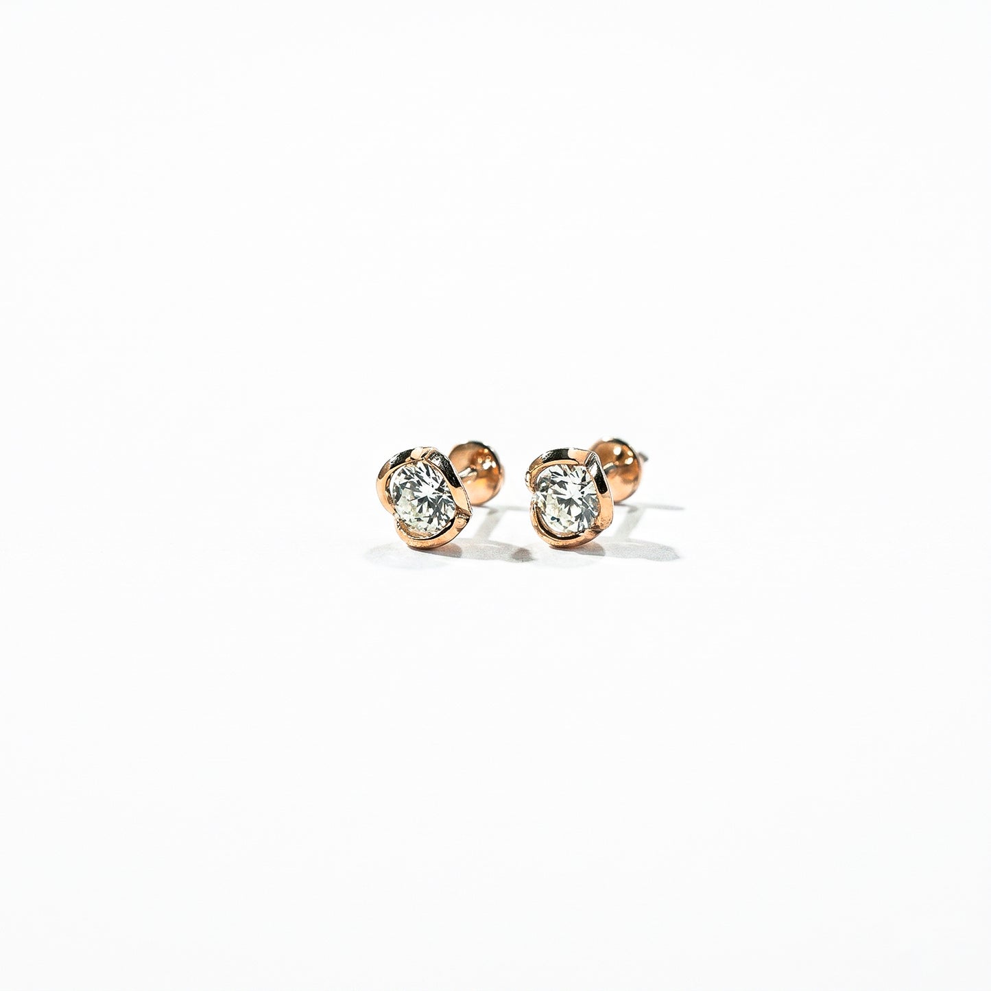 2.02 Ct Round Solitaire 925 Sterling Silver Lab Grown Diamond Stud Earrings