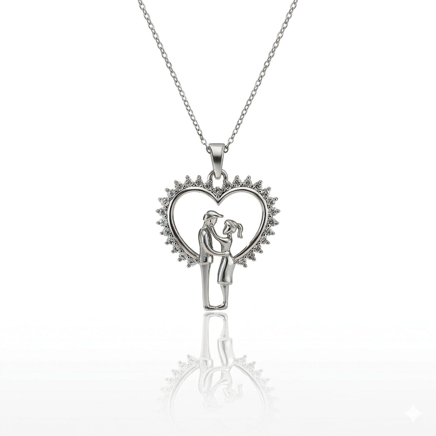 Luna Heart - 92.5 Silver Pendant