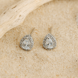 Teardrop Silver Earrings At Best Price – Elegant Zirconia Studs